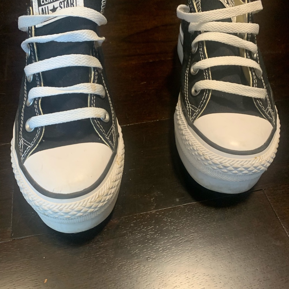 Black platform Converse Sneakers